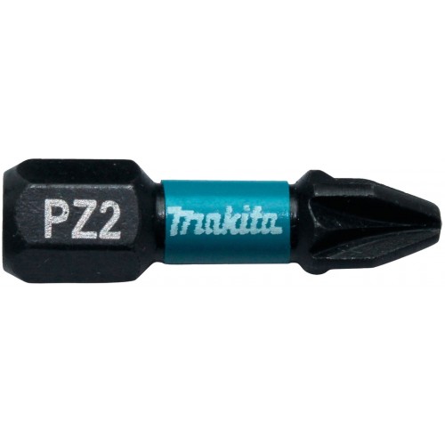 MAKITA B-63644 Torzní bit 1/4" Impact Black PZ2, 25mm 2 ks