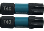 MAKITA B-63703 Torzní bit 1/4" Impact Black T40, 25mm 2 ks