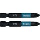 MAKITA B-63753 Torzní bit 1/4" Impact Black PZ2, 50mm/2ks