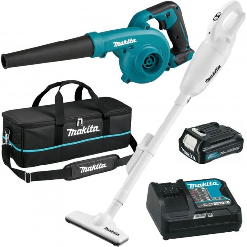 MAKITA CLX245SAX1 Aku ofukovač UB100 + vysavač CL108FDZW (12V/1x2,0Ah) Taška