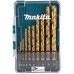 MAKITA D-72849 Sada vrtáků do kovu HSS-TiN, 1/4" 1-10mm (po 1), 10ks