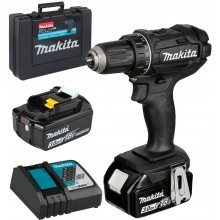 MAKITA DDF482RFEB Aku vrtací šroubovák černý Li-ion (2x3,0Ah/18V) v kufru