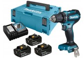 MAKITA DDF485RF3J Aku bezuhlíkový šroubovák Li-ion LXT, 3x 18V/3,0 Ah, Makpac