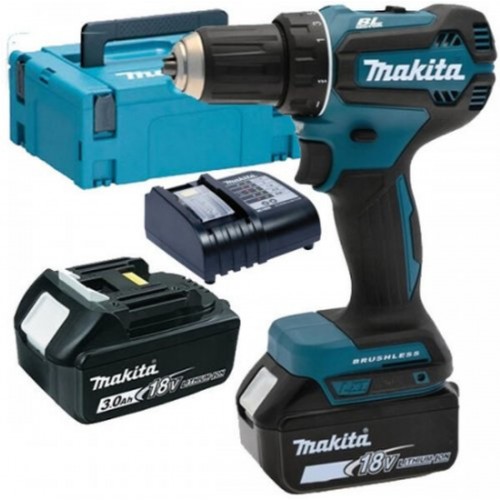 MAKITA DDF485SFJ Aku bezuhlíkový šroubovák Li-ion LXT (18V/2x3,0Ah) Makpac
