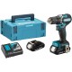 MAKITA DDF487RAJ Aku bezuhlíkový šroubovák Li-ion LXT (2x2,0Ah+DC18RC)+MAKPAC