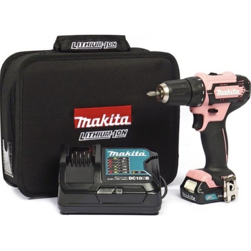 MAKITA DF333DSAP1 Aku šroubovák Li-ion CXT (1x2,0Ah/12V)/ Růžový