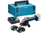 MAKITA DGA452RTJ Aku úhlová bruska 115mm LXT (2x5,0Ah/18V) Makpac