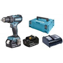 MAKITA DHP485SFJ Aku bezuhlíkový příklepový šroubovák Li-ion LXT 18V/3,0 Ah,Makpac