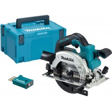 MAKITA DHS661ZJU Aku bezuhlíková okružní pila s AWS 165 mm,Li-ion LXT 18V, bez aku, Makpac