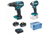 MAKITA Aku sada DHP490+DTD153 Li-ion LXT (18V/2x3,0Ah) + Makpac