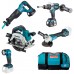 MAKITA DLX5067TX1 Aku sada DHP481+DJR186Z+DGA513Z+DHS661Z+DEADML815 Li-ion LXT 18V (2xBL1850B+DC18RD)