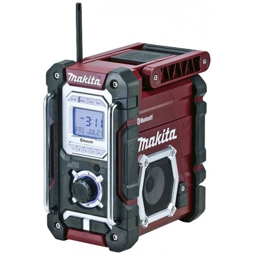 MAKITA DMR108 Aku rádio s Bluetooth, LXT Li-ion 7,2V-18V, bordó