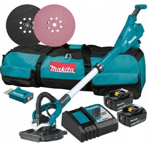 MAKITA DSL800RTEU Aku bruska na sádrokarton s AWS Li-ion LXT 18V/5,0 Ah