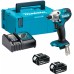 MAKITA DTD156RTJ Aku rázový šroubovák 1/4" Li-ion LXT (18V/2x5,0Ah) Makpac