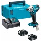 MAKITA DTD156RTJ Aku rázový šroubovák 1/4" Li-ion LXT (18V/2x5,0Ah) Makpac