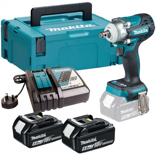 MAKITA DTW300RTJ Aku rázový utahovák (1/2"/330Nm) Li-ion LXT ( 2x5,0Ah/18V) Makpac
