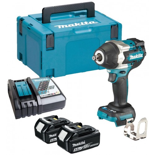 MAKITA DTW700RTJ Aku rázový utahovák 1/2" Li-ion LXT (2x18V/5,0Ah) Makpac 2