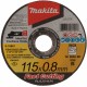 MAKITA E-10861-12 Řezný kotouč 115x0,8x22,23 nerez 12ks