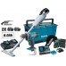 MAKITA HF2108-3 Aku šroubovák DHP453ZX11 +vysavač DCL181FZWX + 2x Aku 18V/6Ah + DC18SH