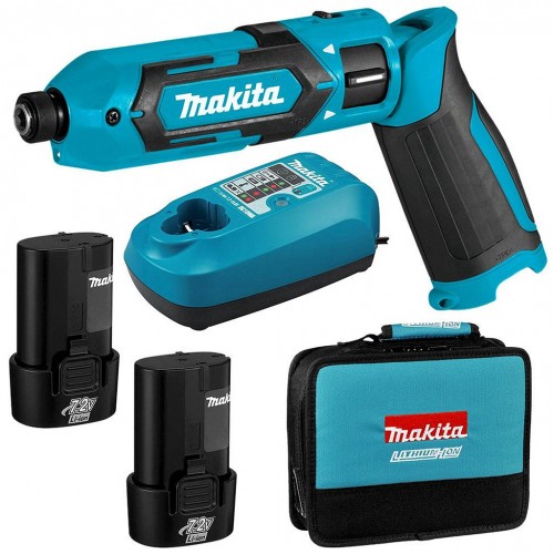 MAKITA TD022DSE Aku rázový šroubovák v tašce Li-ion 2x 7,2V/1,5Ah