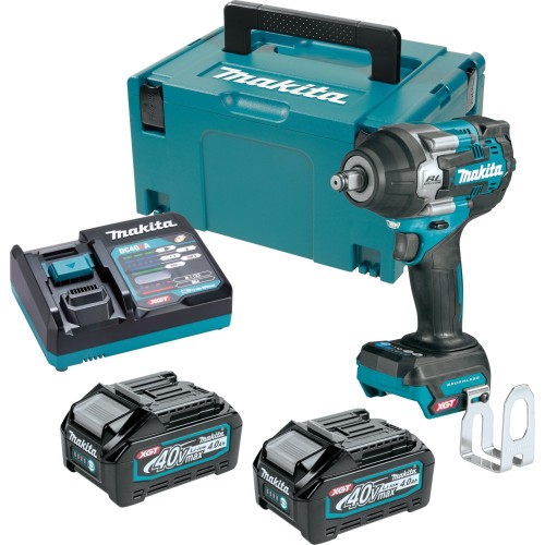 MAKITA TW007GM201 Aku rázový utahovák 1/2"Li-ion XGT ( 2x 4,0Ah/40V) Makpac
