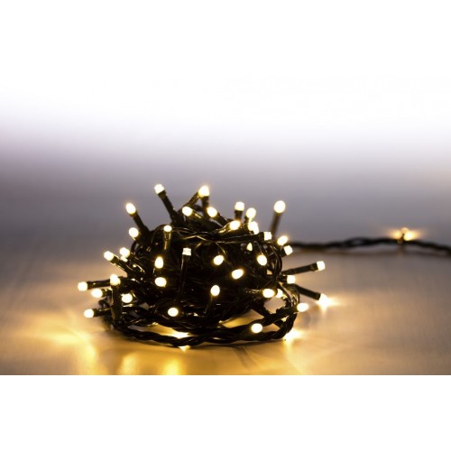 MARIMEX řetěz světelný 200 LED 10 m teplá bílá, zelený kabel 18000070 MARIMEX řetěz světelný 200 LED 10 m teplá bílá, zelený kabel 18000070