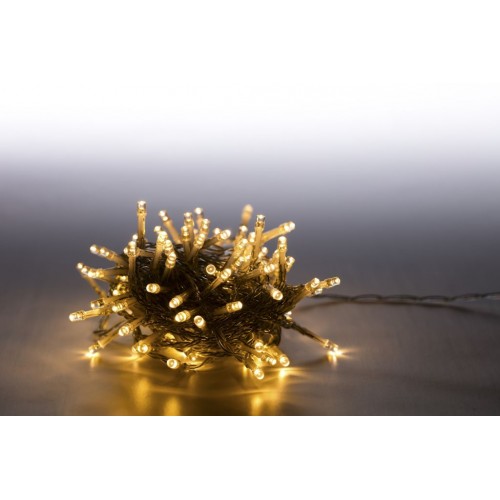MARIMEX řetěz světelný 100 LED 5 m teplá bílá, transparent kabel, 8 funkcí 18000067