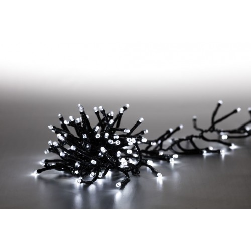 MARIMEX řetěz světelný 1000 LED dvojitý 10 m studená bílá, zelený kabel, 8 funkcí 18000084