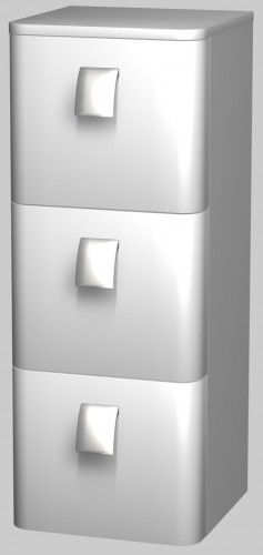 INTEDOOR ARKADE střední koupelnová skříňka závěsná AKSS353ZQM/H1511