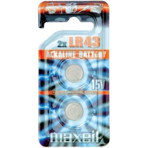 MAXELL Alkalická baterie LR 43L 2BP 186 / V12GA 35009821 MAXELL Alkalická baterie LR 43L 2BP 186 / V12GA 35009821