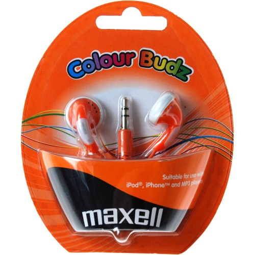 MAXELL 303360 COLOUR BUDZ ORANGE Sluchátka 35040214 MAXELL 303360 COLOUR BUDZ ORANGE Sluchátka 35040214
