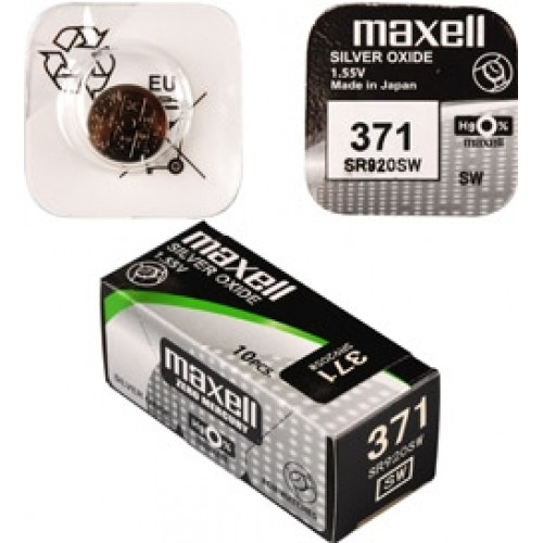 MAXELL Hodinková baterie SR 920SW / 371 LD WATCH 35009775 MAXELL Hodinková baterie SR 920SW / 371 LD WATCH 35009775