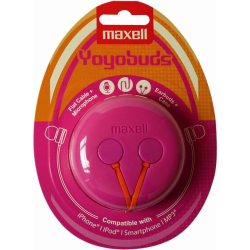 MAXELL 303729 YOYO BUDS PINK+ORANGE sluchátka 35047006