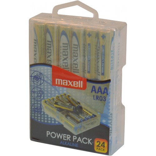 MAXELL Alkalické tužkové baterie LR03 24 BP POWER PACK 35041990