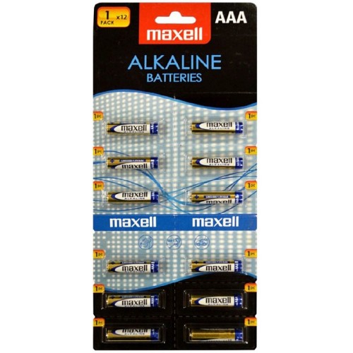 MAXELL Alkalické tužkové baterie LR03 12BP ALK 12x AAA (R03) 1x12 35043886