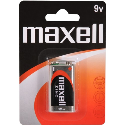 MAXELL Zinko-manganová baterie 6F22 1BP Zinc 1x 9V 35009846 MAXELL Zinko-manganová baterie 6F22 1BP Zinc 1x 9V 35009846