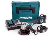 MAKITA DGA513RTJ Aku úhlová bruska 125mm, Li-ion (2x5,0Ah/18V), Makpac