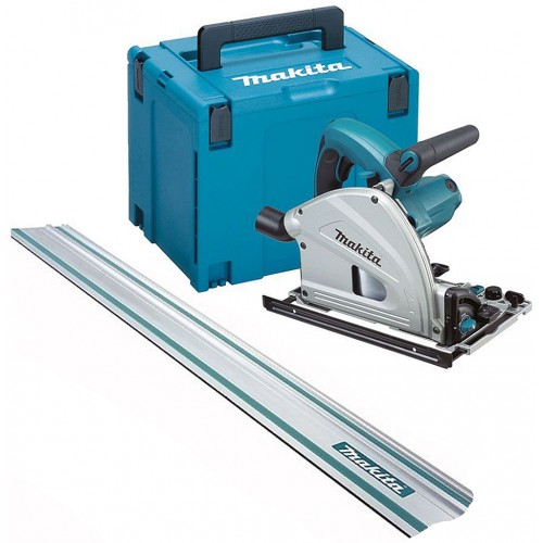BAZAR MAKITA SP6000J1 Ponorná pila 165mm, 1300W, POŠKRÁBÁN KUFR, CHYBÍ LIŠTA!