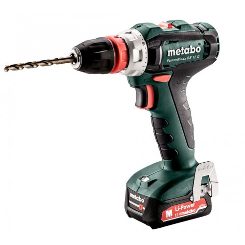Metabo 601037500 PowerMaxx BS 12 Q Aku vrtací šroubovák 2X2.0 Ah, MetaBOX