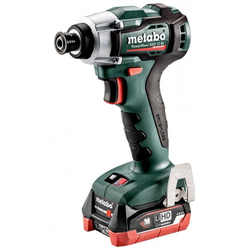 Metabo POWERMAXX SSD 12 BL Akumulátorový rázový utahovák 12V 2x4Ah LiHD 601115800 Metabo POWERMAXX SSD 12 BL Akumulátorový rázový utahovák 12V 2x4Ah LiHD 601115800