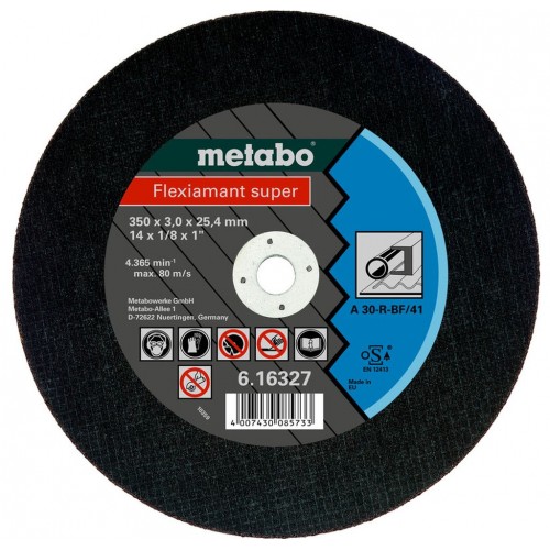 Metabo 616327000 Flexiamant super Řezné kotouč pro ocel 350X3,0X25,4
