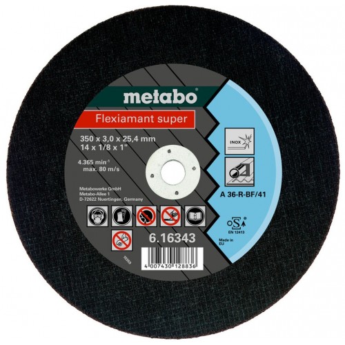 Metabo 616343000 Flexiamant super Řezné kotouč pro nerezovou ocel 350x3,0x25,4