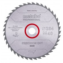 Metabo Precision Cut Wood Professional Pilový kotouč 254x30, Z40 WZ 20° 628059000