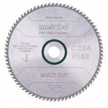 Metabo Pilový kotouč "Multi cut - professional" HW/CT 254x30, 80 PZ/LZ, 5° 628093000