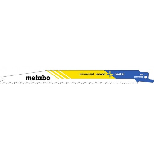 Metabo 631912000 "Universal wood + M" 2 Plátky pro pily ocasky na dřevo s kovem 200x1,25