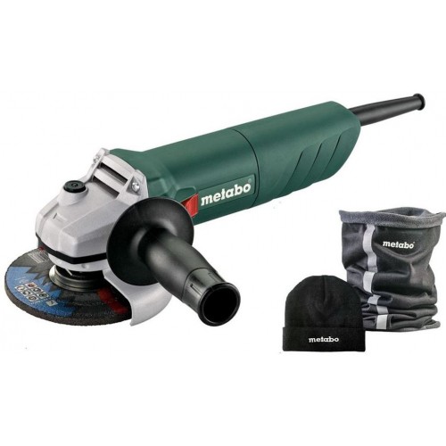 METABO W 750-125 Úhlová bruska, 125mm, 750W + trubkový šátek a čepice