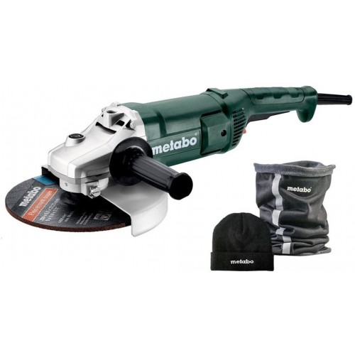 METABO WE 2200-230 Úhlová bruska, 230mm, 2200W + trubkový šátek a čepice