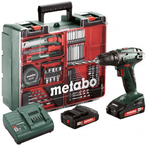 Metabo BS 18 SET Aku vrtací šroubovák + Mobilní dílna (18V/2X2Ah) 602207880