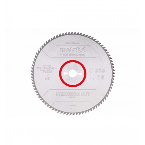 Metabo Precision Cut Wood - Professional Pilový kotouč HW/CT 315x30, 84 SZ 10° 628058000