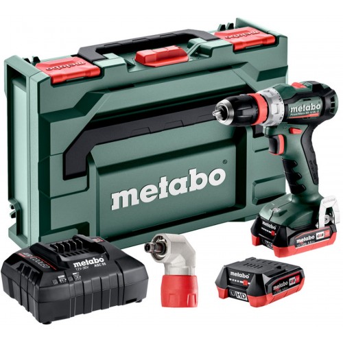 METABO PowerMaxx BS 12 BL Q Pro Aku vrtací šroubovák (12V/2x4,0Ah) MetaBox 601045920